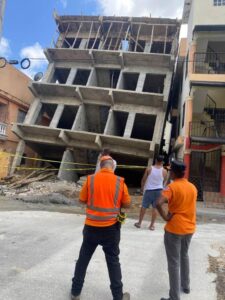 Dirección Regional Valdesia y Provincial San Cristóbal. Informe: Colapso Edificio Construcción