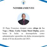 Mons. Carlos Tomás Morel Diplán es designado obispo de La Vega